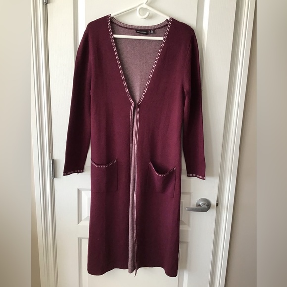 Womens Nina Leonard Long Duster Cardigan - Picture 1 of 4
